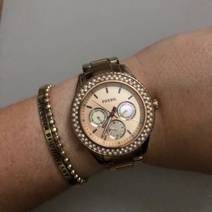 Fossil rose gold women’s watch